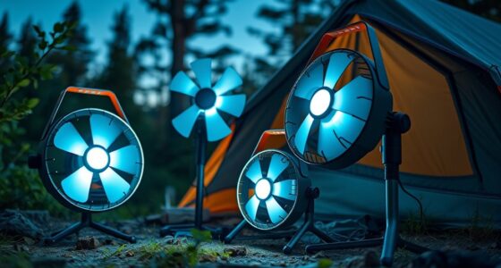portable fans with lanterns