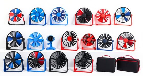 portable foldable fans with cases