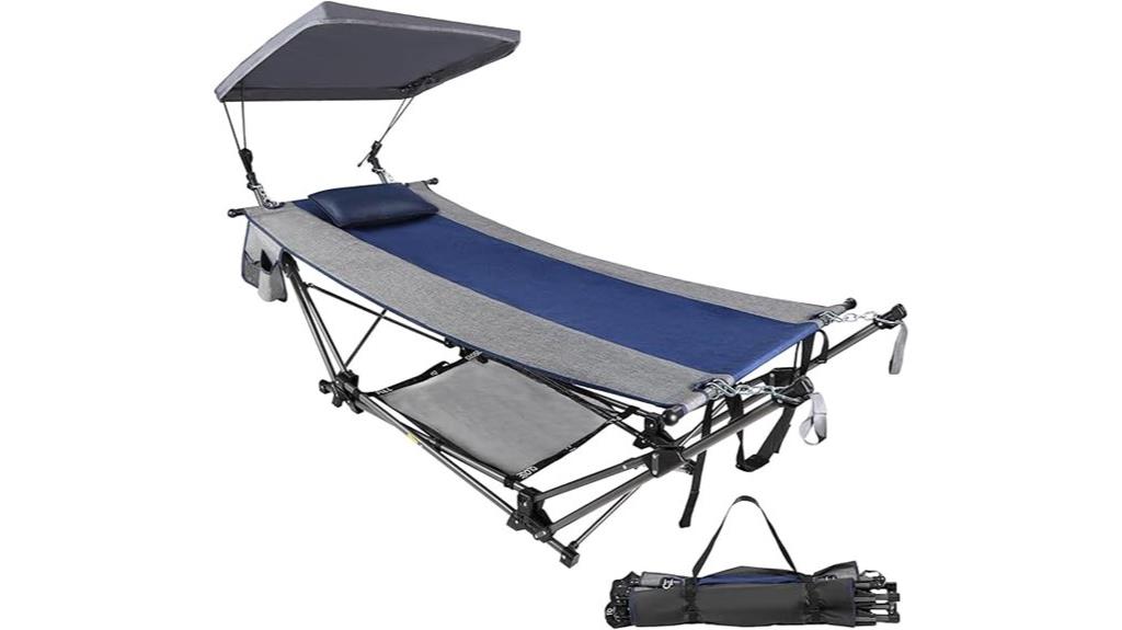 portable outdoor hammock with canopy