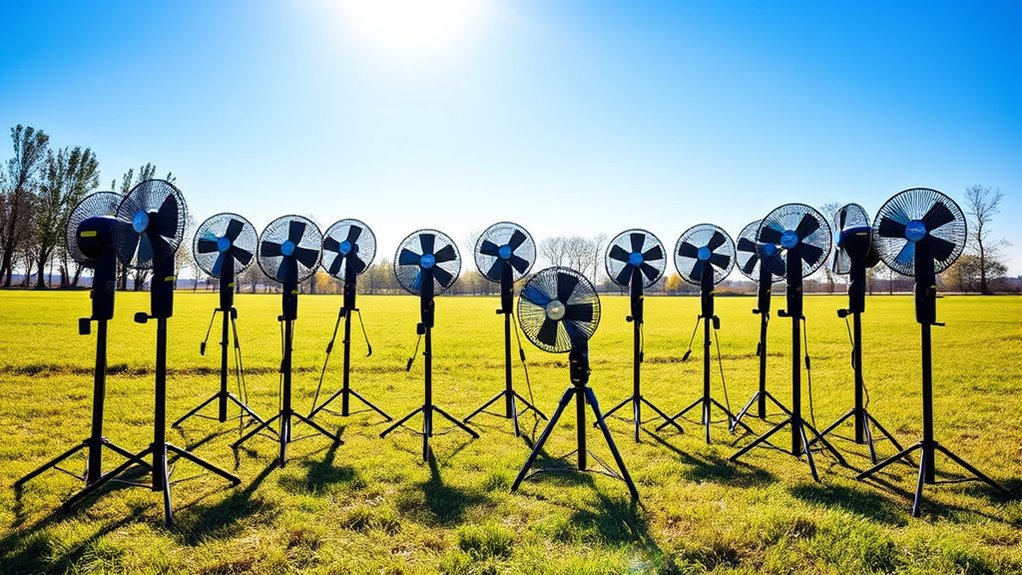 portable rechargeable fan options