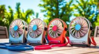 portable rechargeable fan options