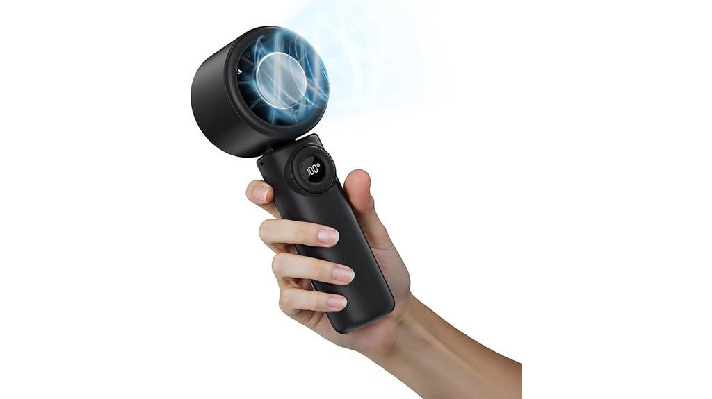 portable rechargeable handheld fan