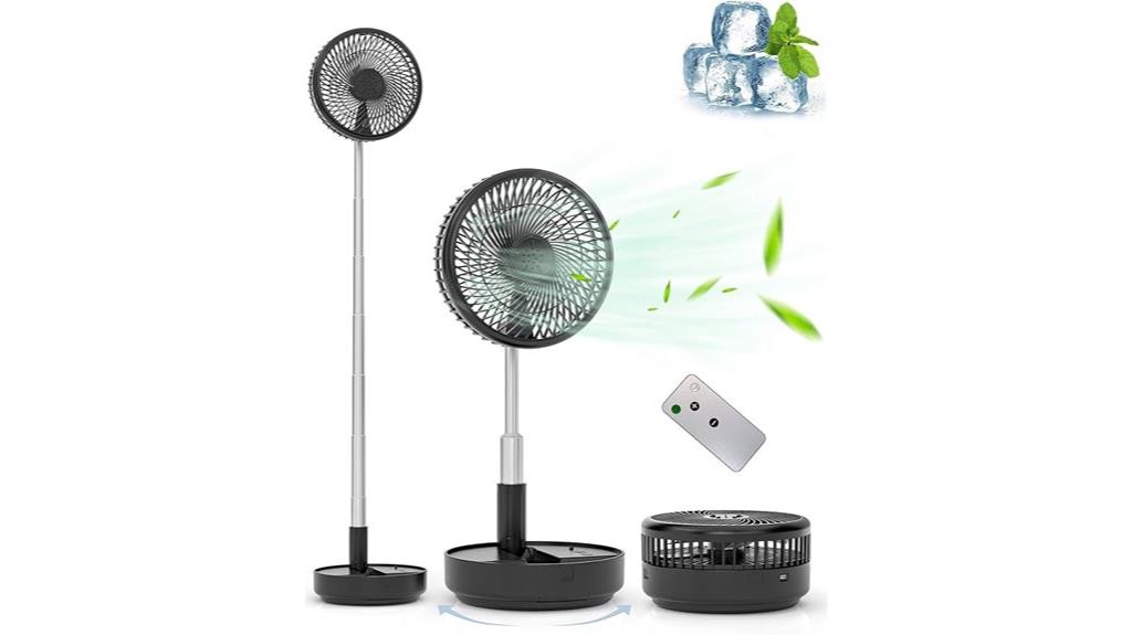 portable rechargeable oscillating fan