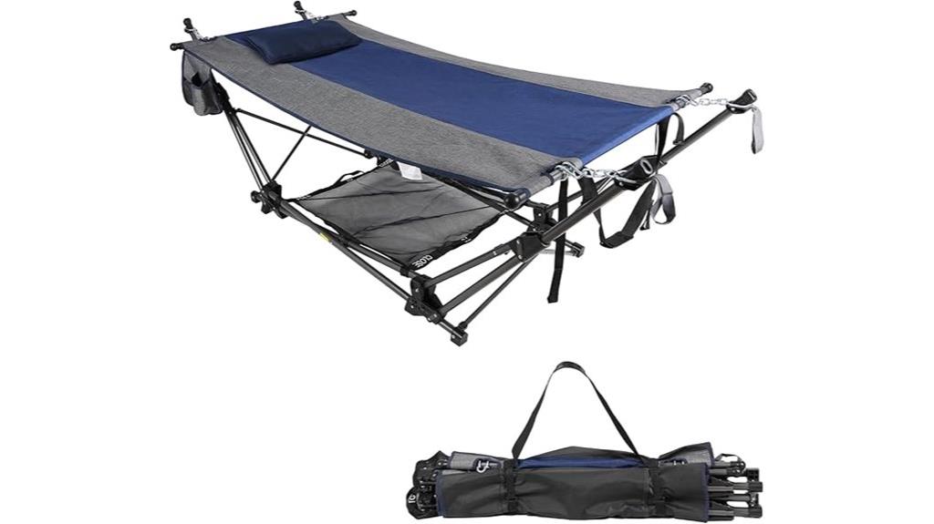 portable red swing hammock