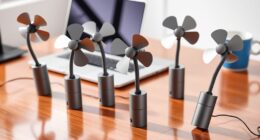 portable usb fan rotation