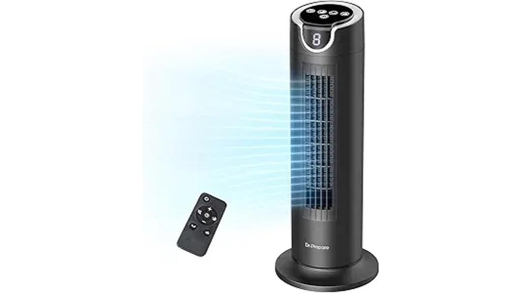quiet bladeless oscillating fan
