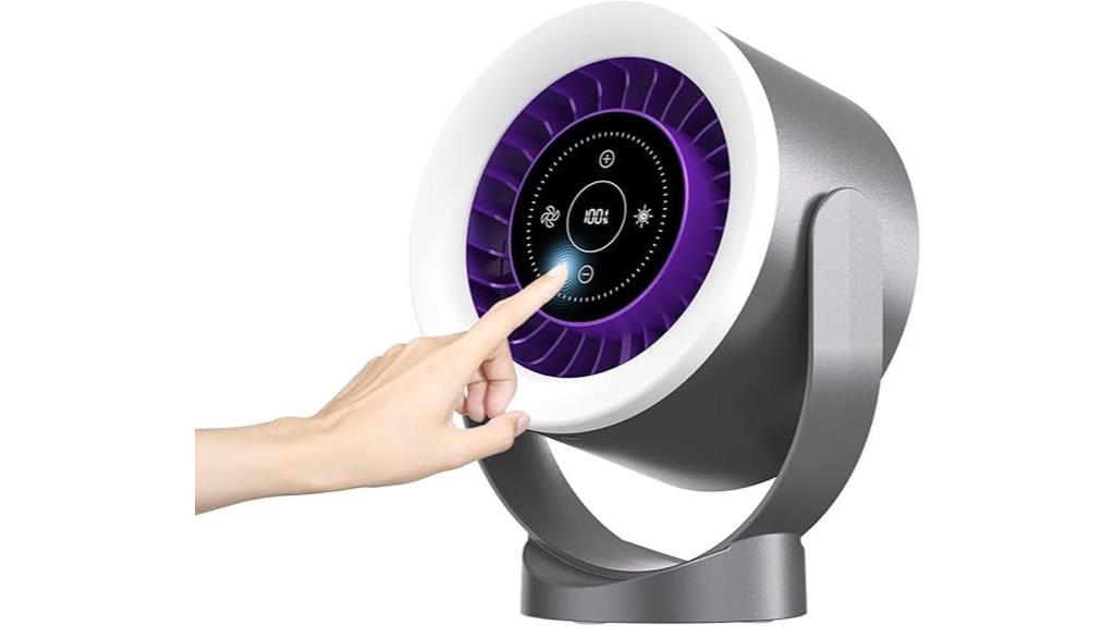 quiet led touch fan