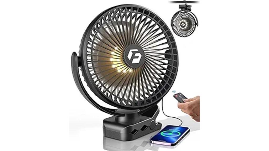 rechargeable portable golf fan