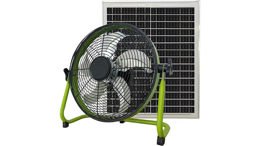 rechargeable solar portable fan