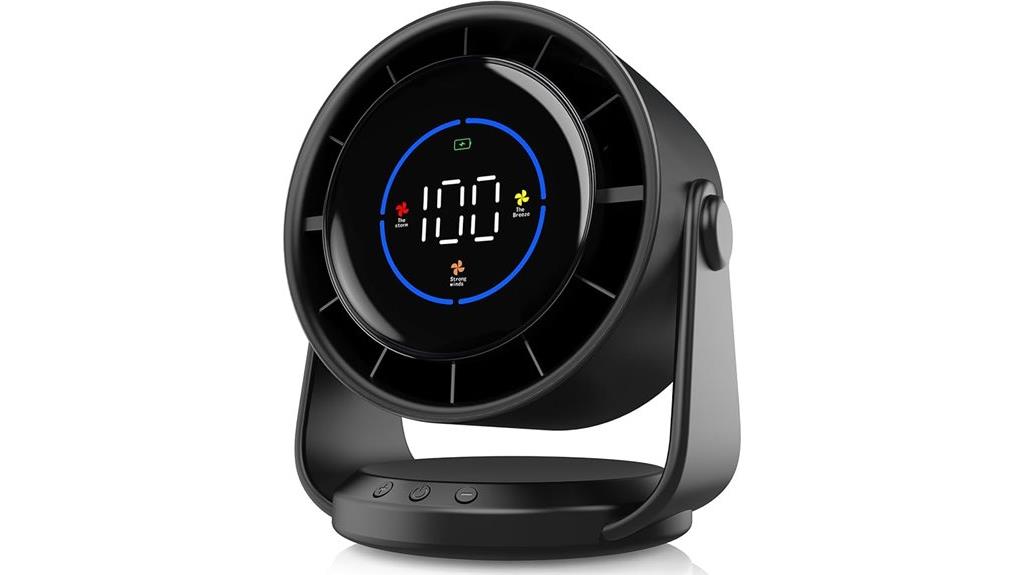 rechargeable turbo desk fan