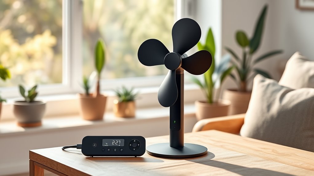 remote control fan features