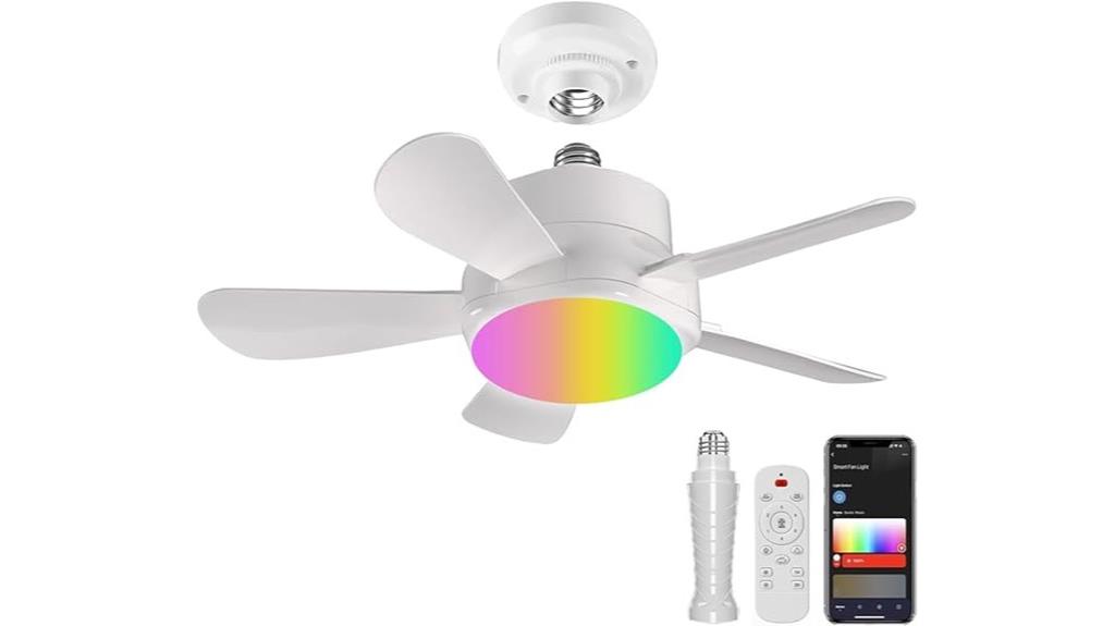remote controlled led ceiling fan