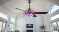 remote led chandelier fans