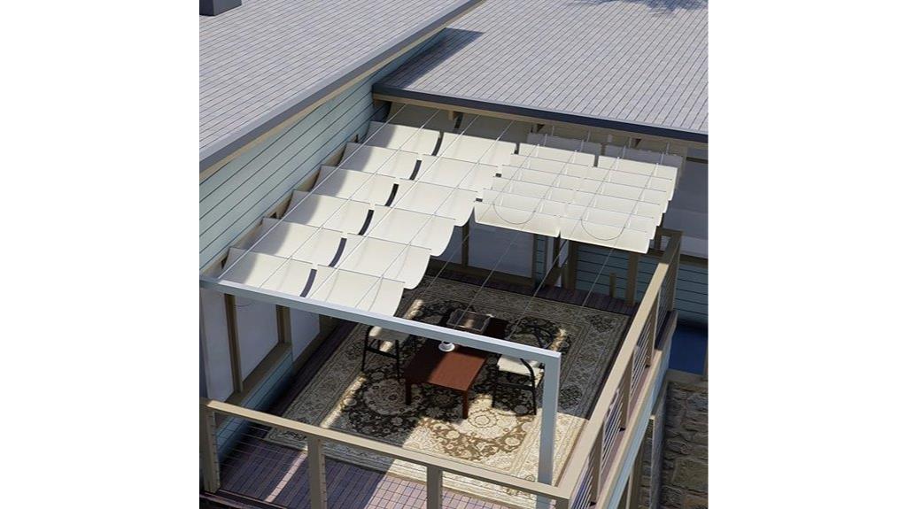 retractable pergola shade cover