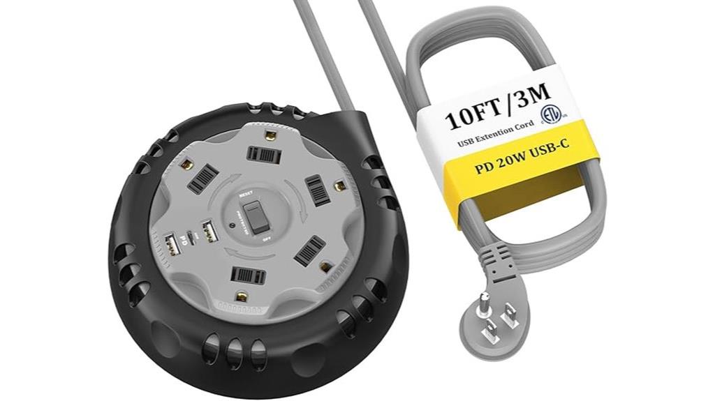 retractable power strip