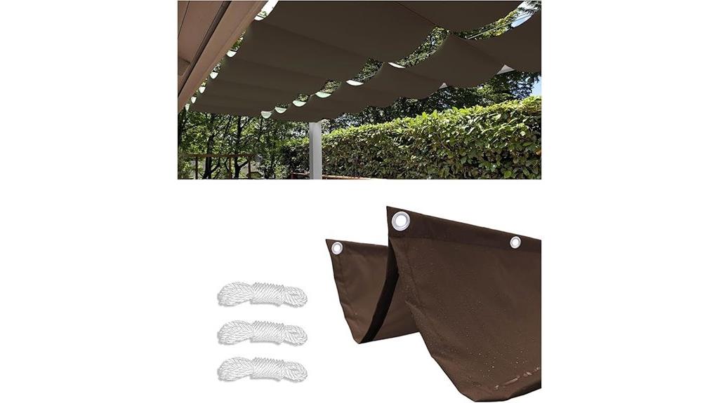 retractable waterproof patio canopy
