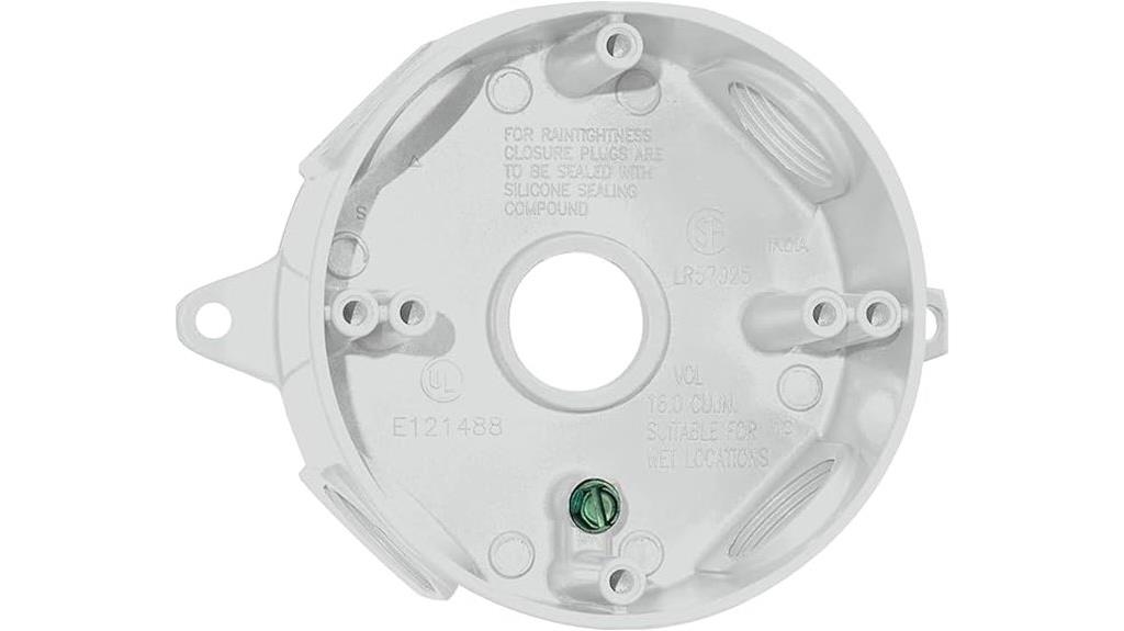 round metal electrical box