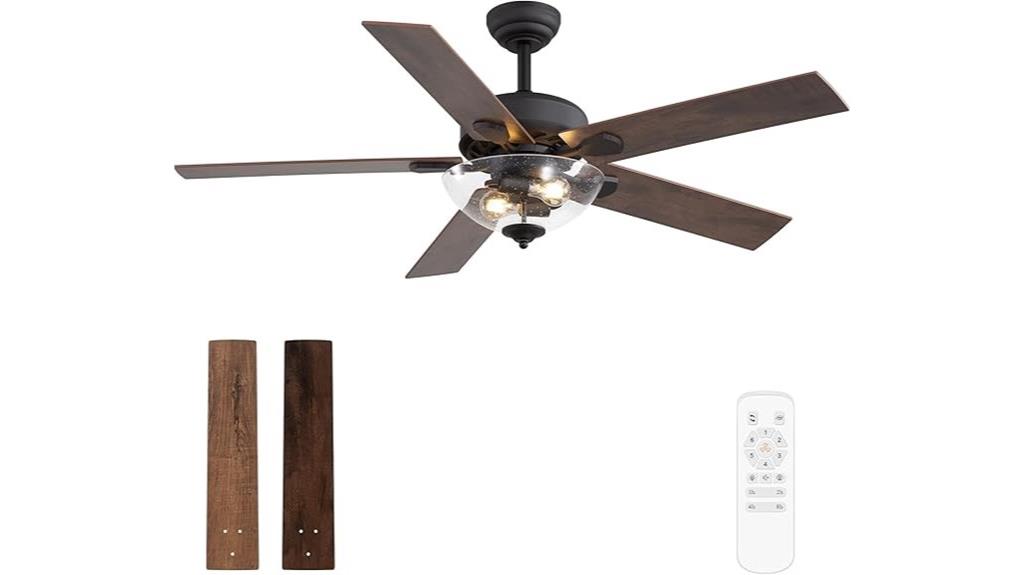 rustic 52 inch fan