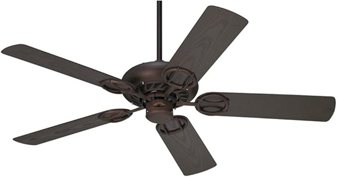 rustic bronze ceiling fan