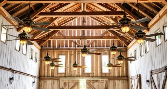 rustic farmhouse barn fans