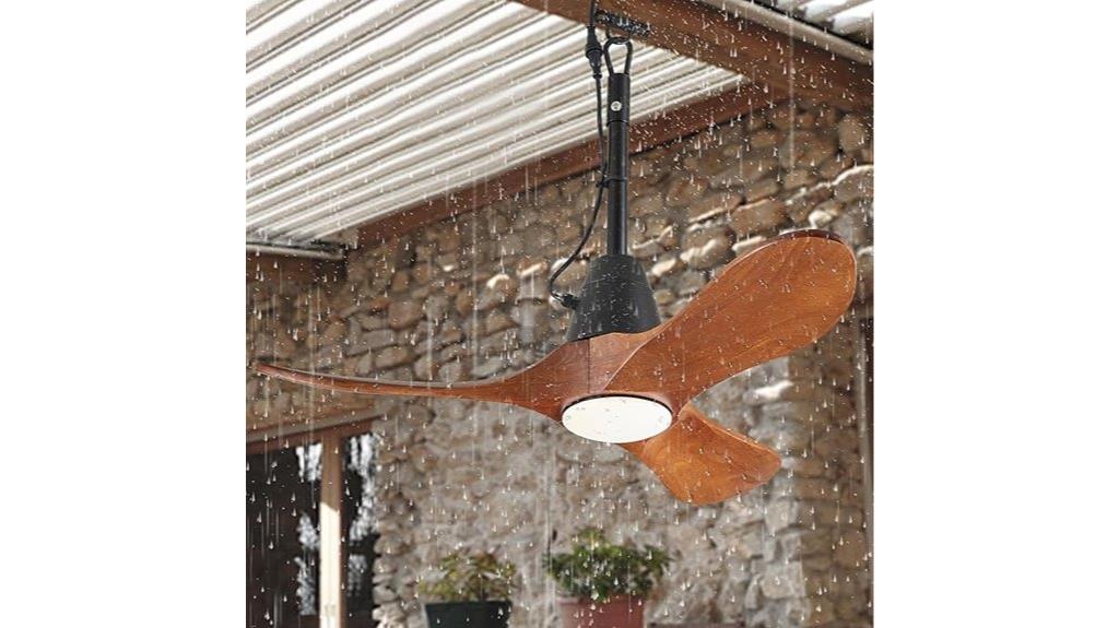 rustic waterproof patio fan