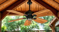 rustic wooden gazebo fans