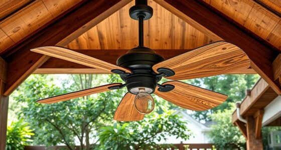 rustic wooden gazebo fans