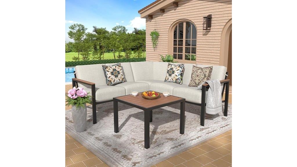 six piece patio furniture