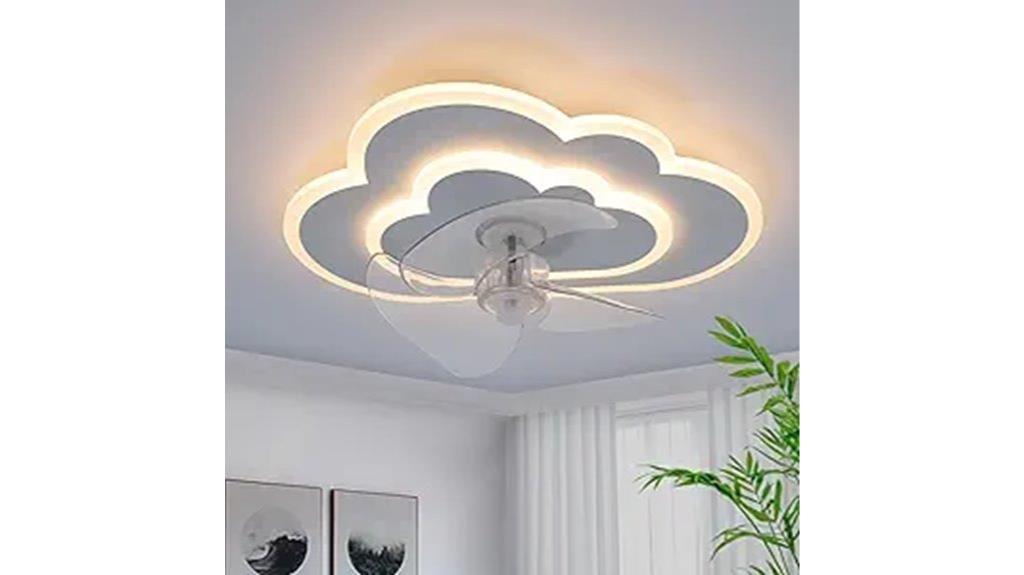 slim ceiling fan with lights