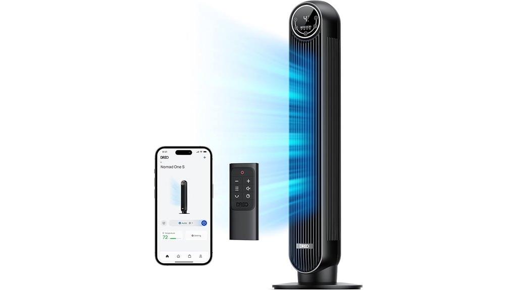 smart bedroom tower fan