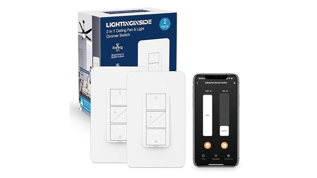 smart fan and light switch