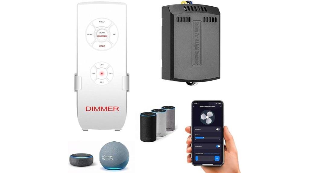 smart fan light dimming