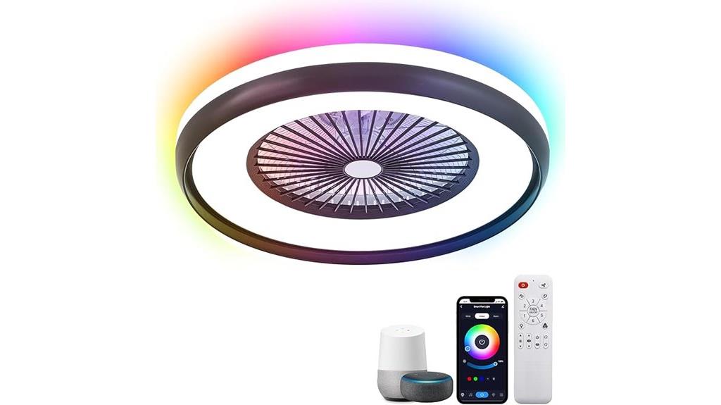 smart rgb led ceiling fan