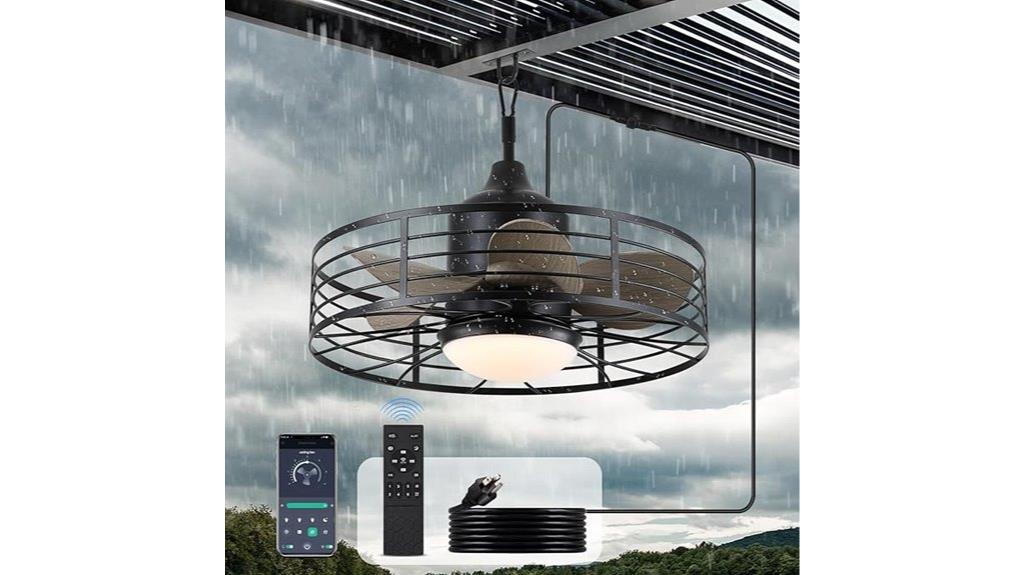 smart waterproof outdoor fan