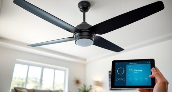 smartphone controlled ceiling fans