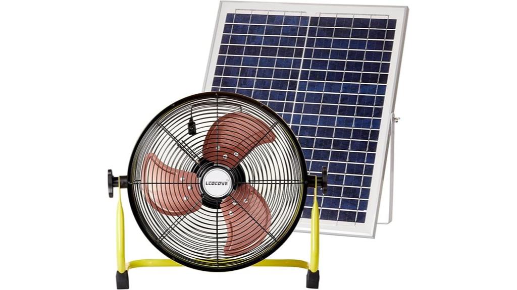solar fan with usb