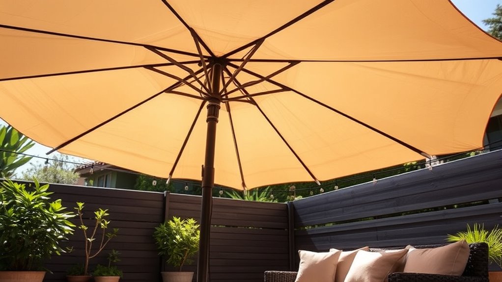 solar powered patio umbrella fans