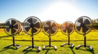 solar powered portable fans