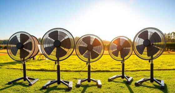 solar powered portable fans