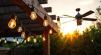 solar string lights with fans
