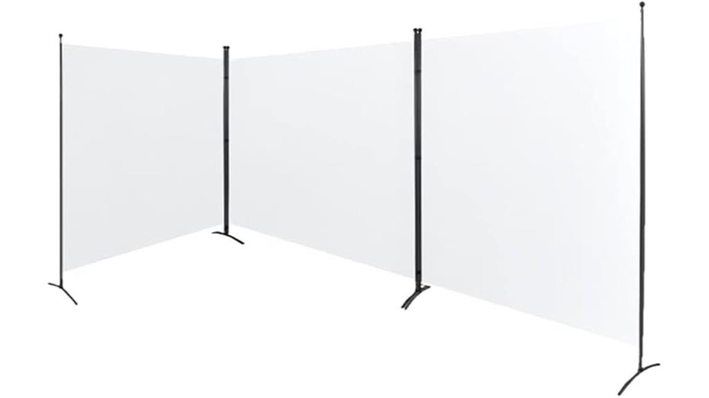 steel triple panel divider