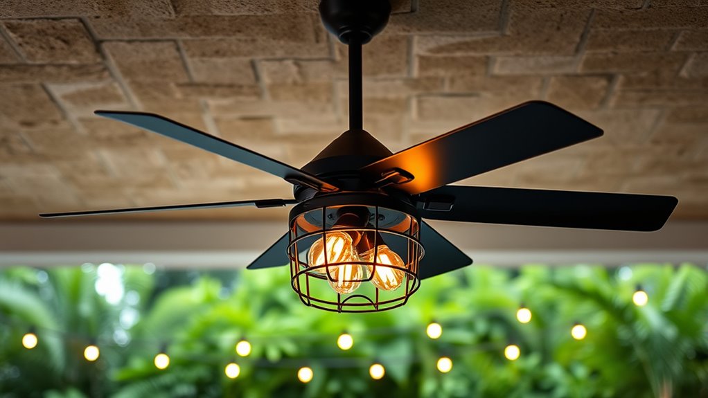 stylish black ceiling fans