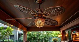 stylish bronze outdoor fans