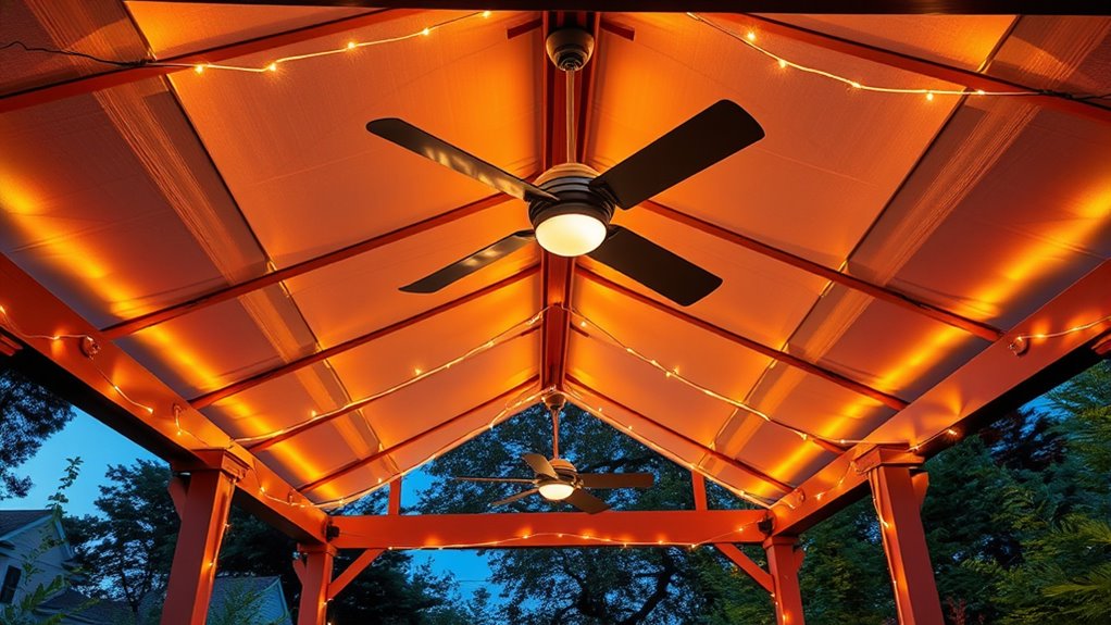 stylish gazebo lighting options