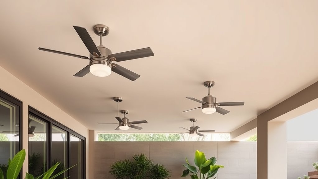 stylish low ceiling fans
