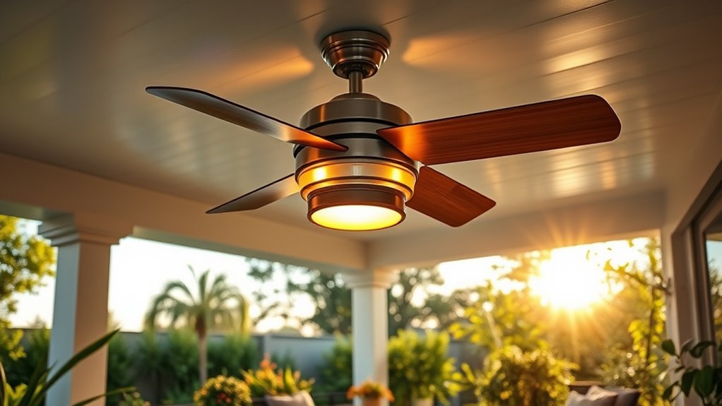 sunrise simulation outdoor fan