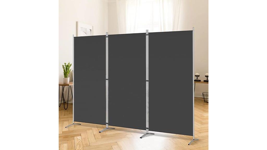 three panel folding divider