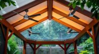 top app controlled gazebo fans