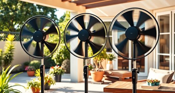 top dual motor patio fans
