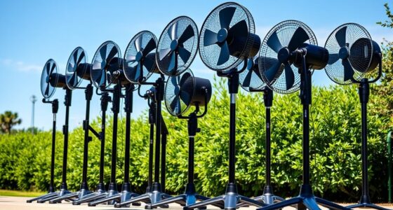 top heavy duty portable fan stands